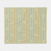 buntes abstraktes Muster, Wellen Fleecedecke (Vorderseite (Horizontal))