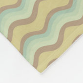 buntes abstraktes Muster, Wellen Fleecedecke (Ecke)