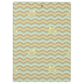 buntes abstraktes Muster, Wellen Klemmbrett (Rückseite)