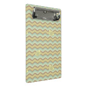 buntes abstraktes Muster, Wellen Mini Klemmbrett (Schrägansicht)