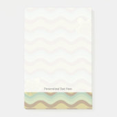 buntes abstraktes Muster, Wellen Post-it Klebezettel (Vorderseite)