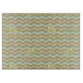 buntes abstraktes Muster, Wellen Schneidebrett (Vorderseite)