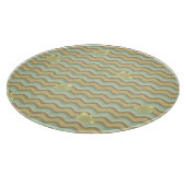 buntes abstraktes Muster, Wellen Schneidebrett (Ecke)