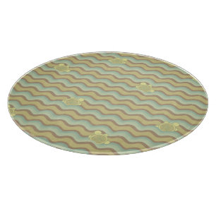 buntes abstraktes Muster, Wellen Schneidebrett