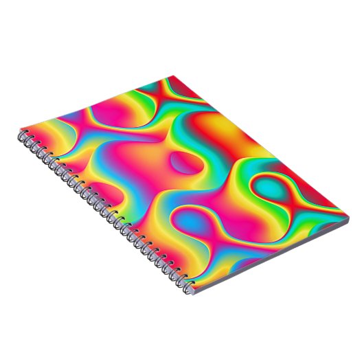 Buntes abstraktes Muster, wirklich ursprünglicher Notizblock (Rechte Seite)