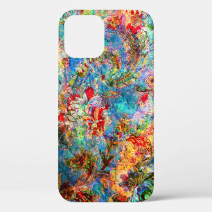 Buntes abstraktes rustikales Blumendesign Case-Mate iPhone Hülle