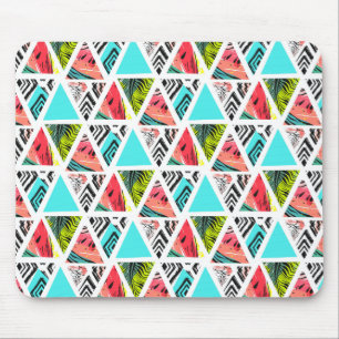 Buntes abstraktes tropisches Muster Mousepad