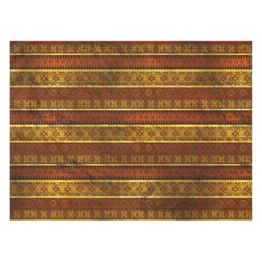 Buntes afrikanisches ethnisches Stammes- Muster Tischdecke (Vorderseite (Horizontal))
