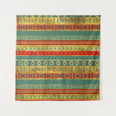 Buntes afrikanisches ethnisches Stammes- Muster Wandteppich (Vorderseite)