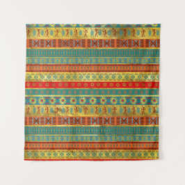 Buntes afrikanisches ethnisches Stammes- Muster Wandteppich