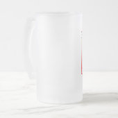 Buntes alles Gute zum Geburtstag personalisiert Mattglas Bierglas (Vorderseite Links)