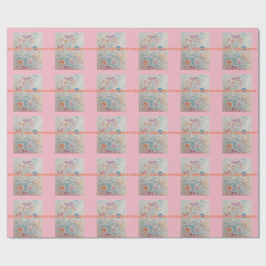 Buntes alles Gute zum Geschenkpapier (Flach)