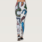 Buntes Alphabet Leggings (Rückseite)