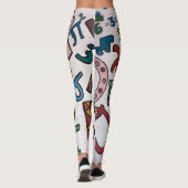 Buntes Alphabet Leggings (Rückseite)