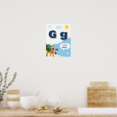 Buntes Alphabet-Lernposter Buchstabe G Poster (Küche)