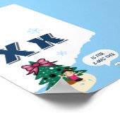 Buntes Alphabet-Lernposter Buchstabe X Poster (Ecke)