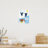 Buntes Alphabet-Lernposter Buchstabe Y Poster (Küche)