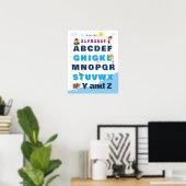 Buntes Alphabet-Lernposter  Poster (Heimbüro)