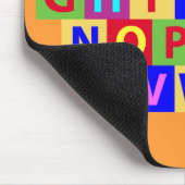 Buntes Alphabet Mousepad (Ecke)