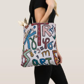Buntes Alphabet  Tasche (Von Nahem)