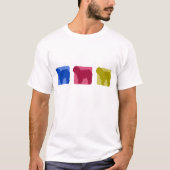 Buntes altes englisches T-Shirt (Vorderseite)