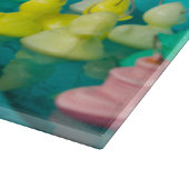Buntes angemessenes Enten-Plastikspiel Schneidebrett (Ecke)