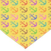 Buntes Anker-Muster-Retro See Tischdecke (Schrägansicht)