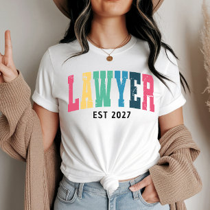 Buntes Anwaltssonderhemd für Jurastudenten T-Shirt