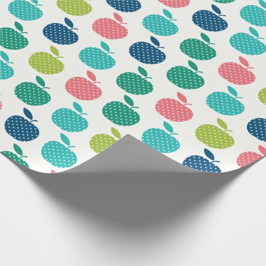 Buntes Apple-Packpapier Geschenkpapier (Ecke)