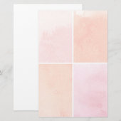 buntes Aquarell Briefpapier (Vorne/Hinten)