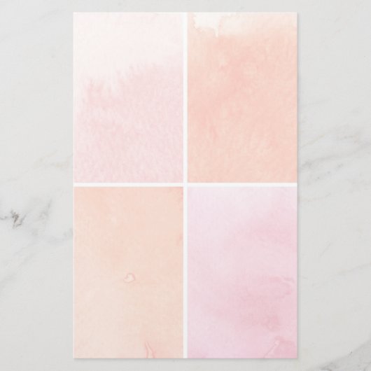 buntes Aquarell Briefpapier (Vorderseite)