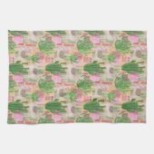 Buntes Aquarell-Lama-Muster Geschirrtuch (Horizontal)