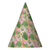 Buntes Aquarell-Lama-Muster Partyhütchen (Links)