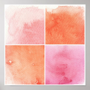 buntes Aquarell Poster