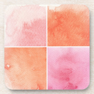 buntes Aquarell Untersetzer