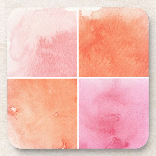 buntes Aquarell Untersetzer (Vorderseite)