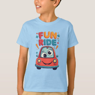 🚙 Buntes Auto für kleine Straßenfans 🌈 T-Shirt
