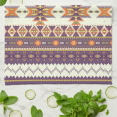 Buntes aztekisches Muster Geschirrtuch (Gefaltet)