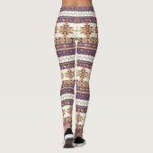 Buntes aztekisches Muster Leggings (Rückseite)