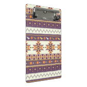 Buntes aztekisches Muster Mini Klemmbrett (Schrägansicht)