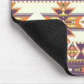 Buntes aztekisches Muster Mousepad (Ecke)