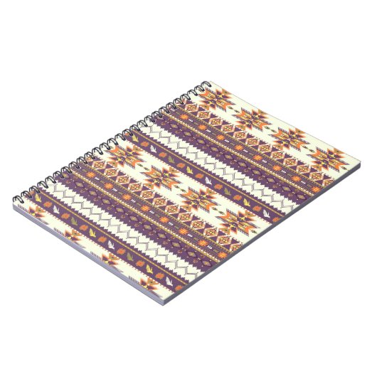 Buntes aztekisches Muster Notizblock (Linke Seite)