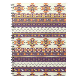 Buntes aztekisches Muster Notizblock