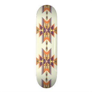 Buntes aztekisches Muster Skateboard