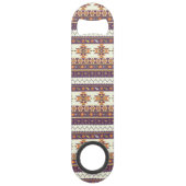 Buntes aztekisches Muster Speed Flaschenöffner (Vorderseite)