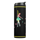 Buntes Ballett themenorientiert Thermosbecher (Nach links gedreht)