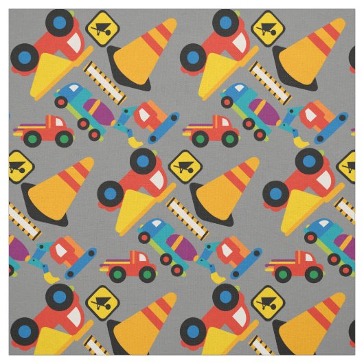 Buntes Bau-Fahrzeug-Kindergewebe Stoff (Muster)