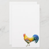 Buntes Belgier Ardenner Hahn-Briefpapier Briefpapier (Vorne/Hinten)