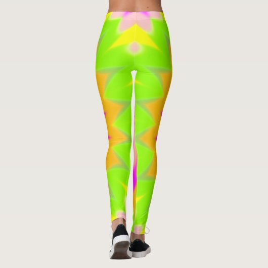 Buntes Berstmuster Leggings (Rückseite)