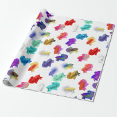 Buntes Betta Aquarium-Fisch-Packpapier Geschenkpapier (Ungerollt)